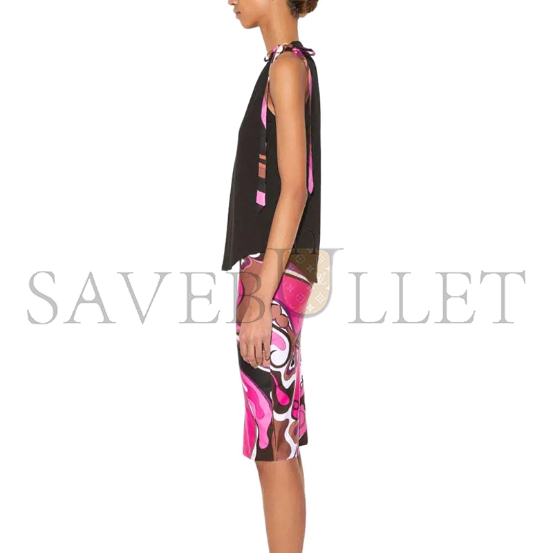 PUCCI EMILIO COTTON TANK TOP IN BLACK 4UTP204U982999